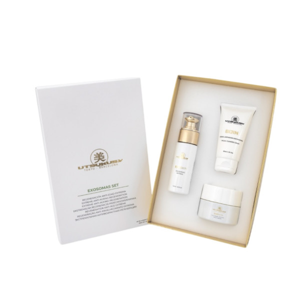 Utsukusy Exoskin Set Набор Восстанавливающий anti-age уход с растительными экзосомами и ретиналем