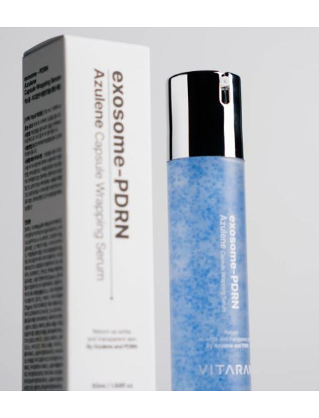 VITARAN Exosome-PDRN Azulene Capsule Wrapping Serum Успокаивающая сыворотка с антиоксидантным эффектом