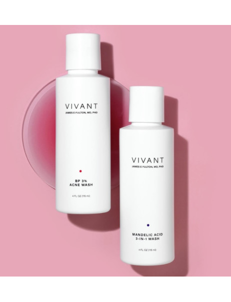 Vivant Skin Care BP 3% Acne Wash Средство для умывания против акне с 3% бензоил пероксидом