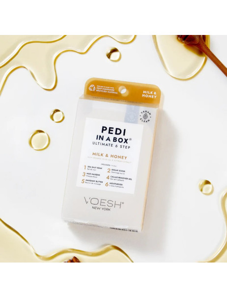Voesh Pedi In A Box Ultimate 6 Step Milk & Honey Набор для педикюра 