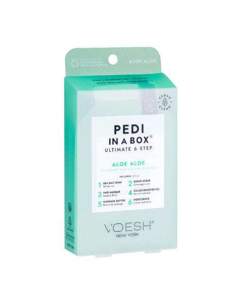 Voesh Pedi In A Box Ultimate 6 Step Aloe Aloe Набір для педикюру 