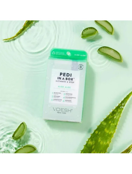Voesh Pedi In A Box Ultimate 6 Step Aloe Aloe Набір для педикюру 