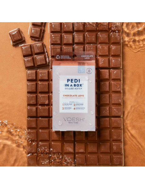 Voesh Pedi In A Box Deluxe 4 Step Chocolate Love Набор для педикюра делюкс 