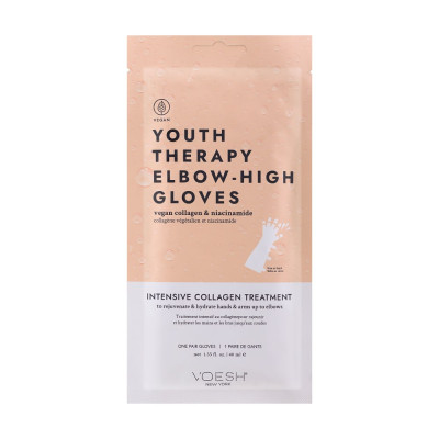 Voesh Youth Therapy Elbow High Gloves Intensive Collagen Treatment Перчатки по уходу за руками "Омолаживающая терапия"