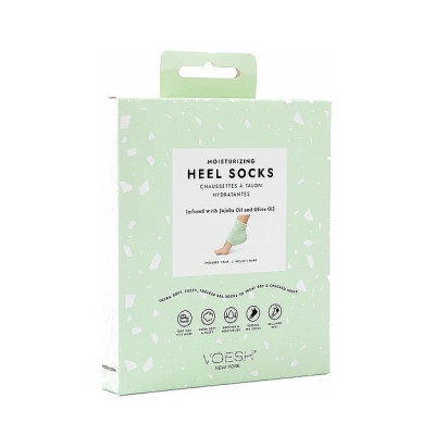 Voesh Moisturizing Heel Socks Mint Зволожувальні маска-шкарпетки з гелевою підкладкою