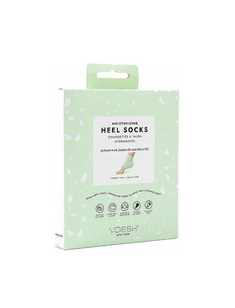 Voesh Moisturizing Heel Socks Mint Увлажняющие маска-носки с гелевой подкладкой