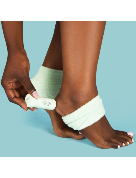 Voesh Moisturizing Heel Socks Mint Увлажняющие маска-носки с гелевой подкладкой