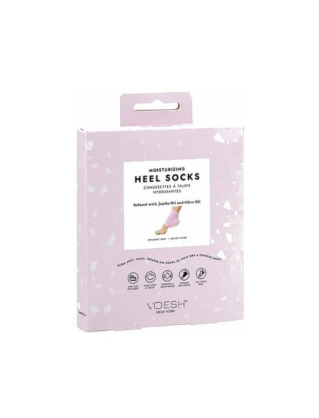 Voesh Moisturizing Heel Socks Pink Увлажняющая маска-носки с гелевой подкладкой
