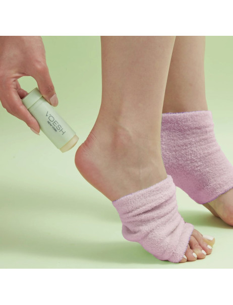 Voesh Moisturizing Heel Socks Pink Увлажняющая маска-носки с гелевой подкладкой