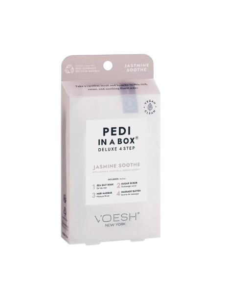 Voesh Pedi In A Box Deluxe 4 Step Jasmine Soothe Набор для педикюра делюкс 