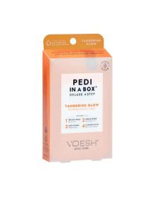 Voesh Pedi In A Box Deluxe 4 Step Tangerine Glow Набор для педикюра делюкс 