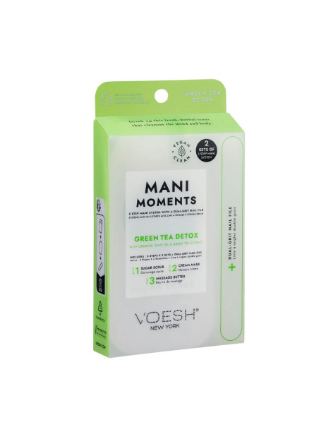 Voesh Mani Moments Duo Green Tea Detox СПА-догляд для нігтів та шкіри рук 