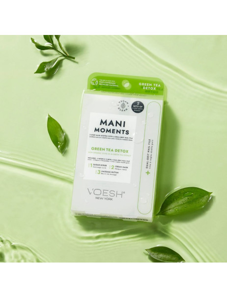Voesh Mani Moments Duo Green Tea Detox СПА-догляд для нігтів та шкіри рук 