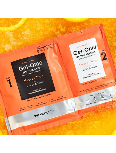 Voesh AvryBeauty Gel-Ohh! Jelly Spa Bath Sweet Citrus Спа набор желейная ванна 