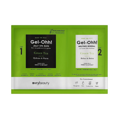Voesh AvryBeauty Gel-Ohh! Jelly Spa Bath Green Tea Спа набір желейна ванна "Зелений чай"