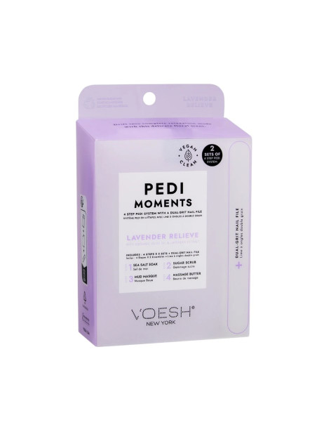 Voesh Pedi Moments Duo Lavender Relieve Набор для педикюра 
