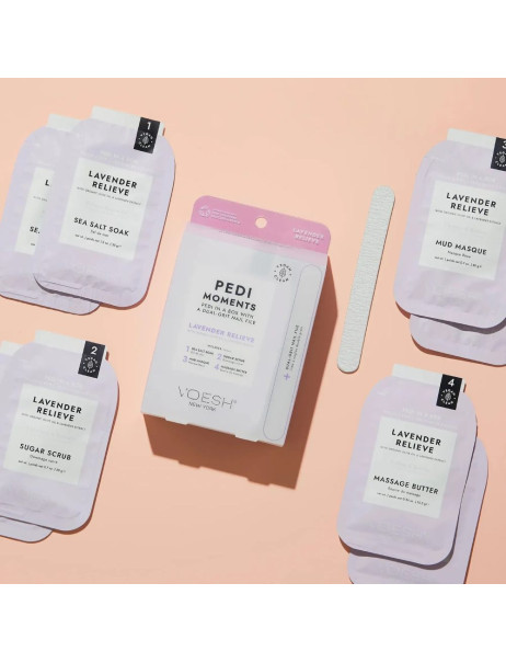 Voesh Pedi Moments Duo Lavender Relieve Набор для педикюра 