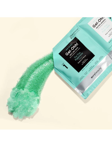 Voesh AvryBeauty Gel-Ohh! Jelly Spa Bath Tea Tree Peppermint Спа набор желейная ванна 