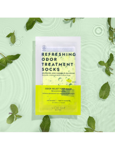 Voesh Refreshing Odor Treatment Socks Odor Relief Foot Mask Носки-маска для ног освежающее с мятой