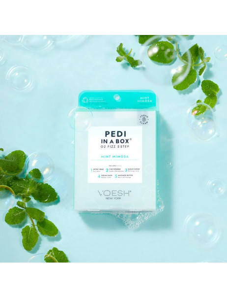 Voesh Pedi in a Box O2 Fizz 5 Step Mint & Mimosa Набор для спа-педикюра 