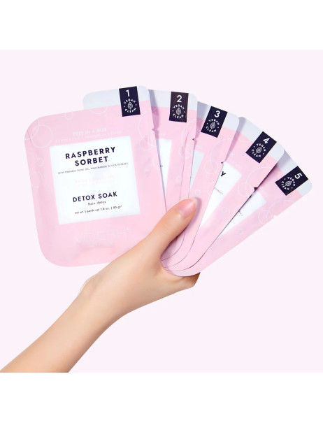 Voesh Pedi in a Box O2 Fizz 5 Step Raspberry Sorbet Набор для спа-педикюра 