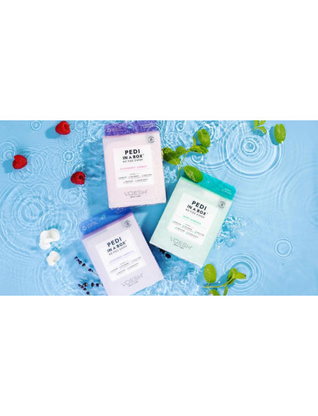 Voesh Pedi in a Box O2 Fizz 5 Step Raspberry Sorbet Набор для спа-педикюра 