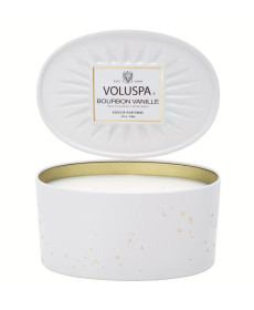 Voluspa Bourbon Vanille Vermeil 2 Wick Oval Tin Candle Ароматична свічка - Написати відгук