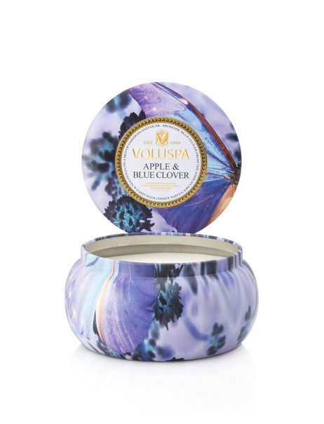 Voluspa Apple & Blue Clover 2 Wick Candle Tin Ароматична свічка