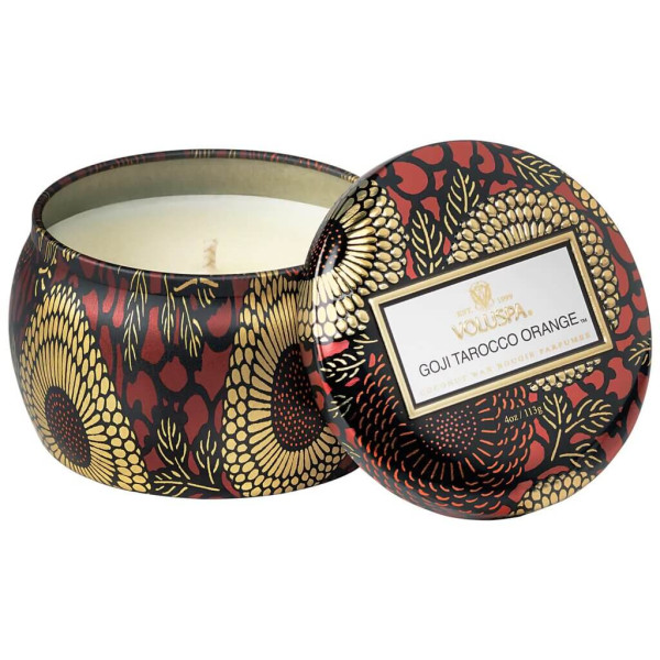 Voluspa Japonica Goji Tarocco Orange Petite Tin Candle Ароматична свічка