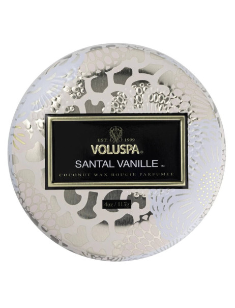 Ароматична свічка Voluspa Japonica Santal Vanille Petite Tin Candle з ароматом сандалу та ванілі