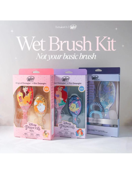 Wet Brush Original + Mini Detangler Disney Princess Ariel Kit Набір Щіток для волосся Аріель