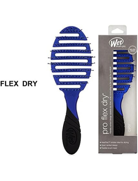 Wet Brush Pro Flex Dry Royal Blue Щітка для швидкого сушіння волосся Синяя