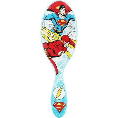 Wet Brush Justice League Original Detangler Superman and Flash Щетка для волос Лига справедливости Супермен и Флэш