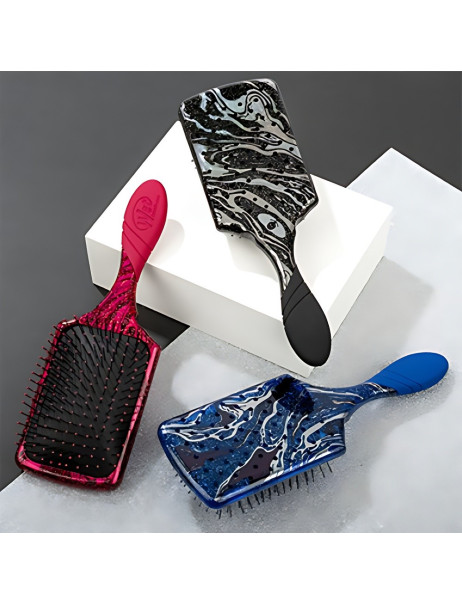 Wet Brush Pro Mineral Sparkle Paddle Charcoal Велика щітка для волосся Блискучі мінерали Деревне вугілля