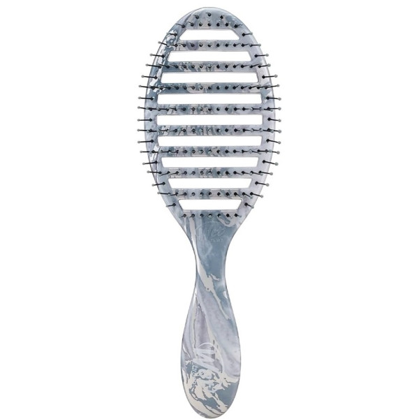 Wet Brush Speed ​​Dry Metallic Marble Silver Щітка для волосся Металевий мармур