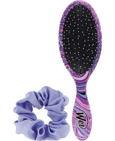 Wet Brush Swirl Detangle & Style Kit Набір, щітка для волосся + резинка Фіолетова - Написати відгук