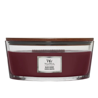 WoodWick Black Cherry Ellipse Ароматическая свеча с ароматом сочной черешни Эллипс