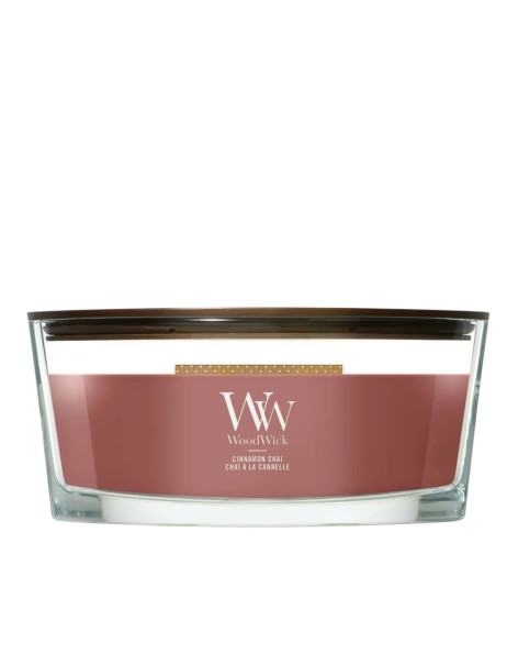 WoodWick Cinnamon Chai Ellipse Ароматична свічка з ароматом ванілі та кориці Еліпс