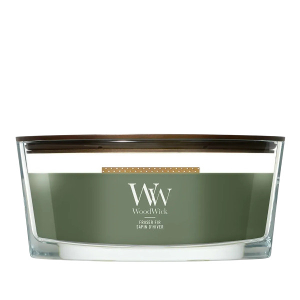 WoodWick Fraser Fir Ellipse Ароматическая свеча с ароматом свежесрезанной ели Эллипс