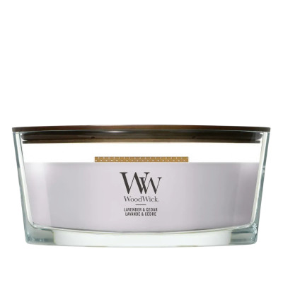 WoodWick Lavender & Cedar Ellipse Ароматическая свеча с ароматом кипариса, перца и лимона Эллипс