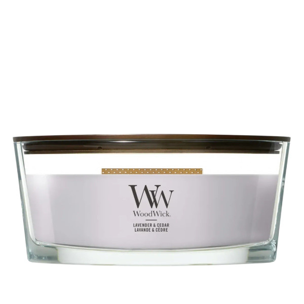 WoodWick Lavender & Cedar Ellipse Ароматична свічка з ароматом кипариса, перцю і лимону Еліпс