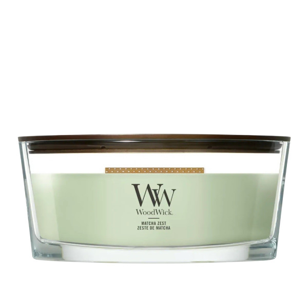WoodWick Matcha Zest Ellipse Ароматична свічка з ароматом цитрусових та зеленого чаю Еліпс