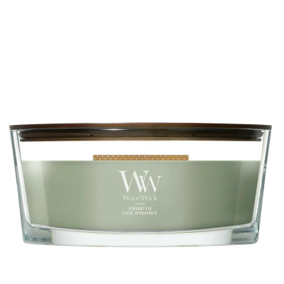 WoodWick Verdant Fig Ellipse Ароматическая свеча с ароматом инжира и кедра Эллипс