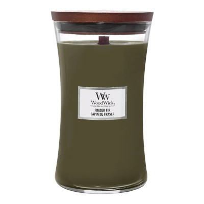 WoodWick Fraser Fir Large Ароматическая свеча с ароматом свежесрезанной ели Большая