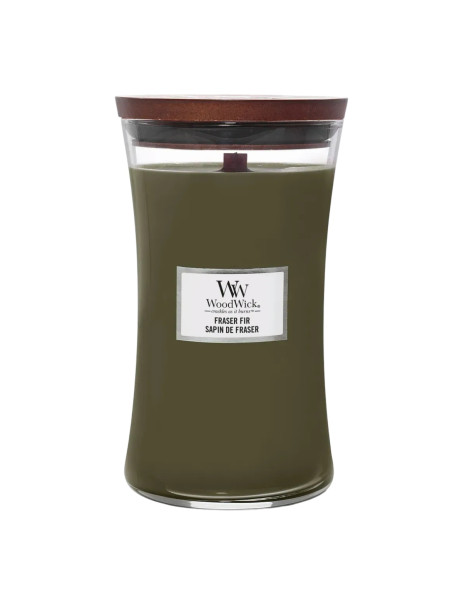 WoodWick Fraser Fir Large Ароматическая свеча с ароматом свежесрезанной ели Большая