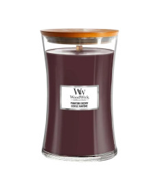 WoodWick Phantom Cherry Large Ароматична свічка з ароматом темної вишні та амбри Велика - Написати відгук