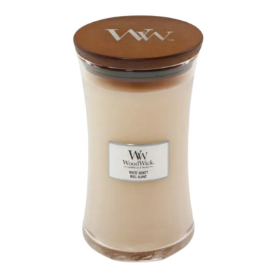WoodWick White Honey Large Ароматическая свеча с ароматом апельсинового цуката Большая
