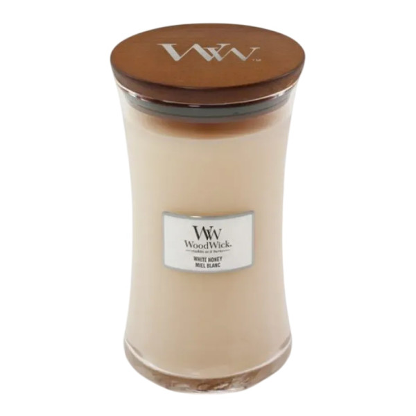 WoodWick White Honey Large Ароматическая свеча с ароматом апельсинового цуката Большая