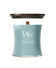 WoodWick Cedarwood & Ocean Moss Medium Ароматическая свеча с нотами кедра и океанического мха Средняя - Написать отзыв