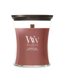 WoodWick Cinnamon Chai Medium Ароматична свічка з ароматом ванілі та кориці Середня - Написати відгук